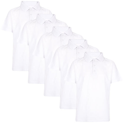 Kids Boys T Shirts Plain Polo Summer Fashion Soft Feel Tank Top & Tees 3-13 Year