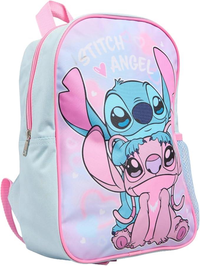 Kids Girls Disney Lilo and Stitch Angel Backpack Officially Licensed School Bag