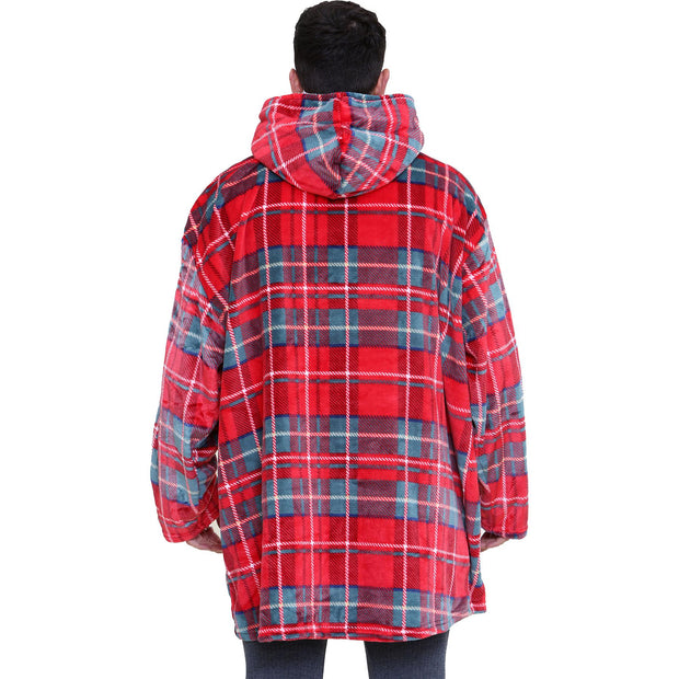 A2Z Unisex Mens Ladies Oversized Kangaroo Pocket Hooded Animal Wearable Blanket