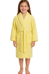 A2Z 4 Kids Girls Boys Towel Bathrobe Shawl Collar Soft for Age 5-13 Years