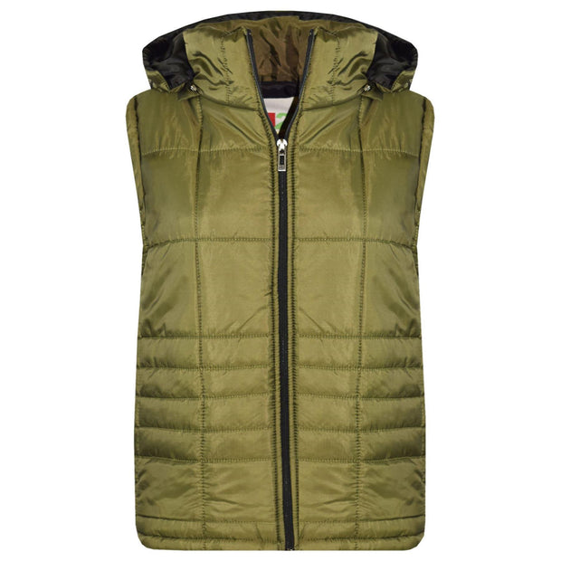 A2Z 4 Kids Girls Boys Sleeveless Hooded Padded Quilted Lined Gilet Bodywarmer Fashion Jackets Age 5 6 7 8 9 10 11 12 13 Years