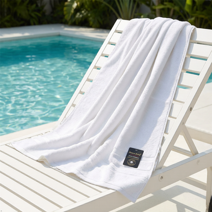 A2Z Hotel Bath Towel White Soft Absorbent Cotton for Spa Gym Bathroom