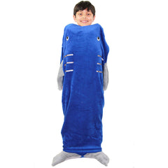 Kids Blanket Shark Soft Fleece Blankets Sleeping Bag Fancy Dresses One Size