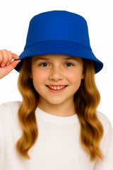 Girls Boys Bucket Hat 100%Cotton Foldable Summer Sun Hat UV Protection Beach Cap