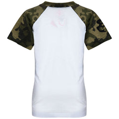 A2Z 4 Kids Raglan Style T Shirt Colour Contrast Top Short Sleeve Camo Green Super Soft Comfy Loungewear Dress Up Gifts for Children Girls & Boys Age 5-13 Years - A2Z 4 Kids