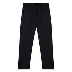 Kids Girls Pants Plain School Uniform Pull Up Regular Fit School Trousers 3-16