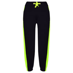 Kids Boys Girls Joggers Contrast Panel Jogging Pants  Casual Trousers 5-13 Years