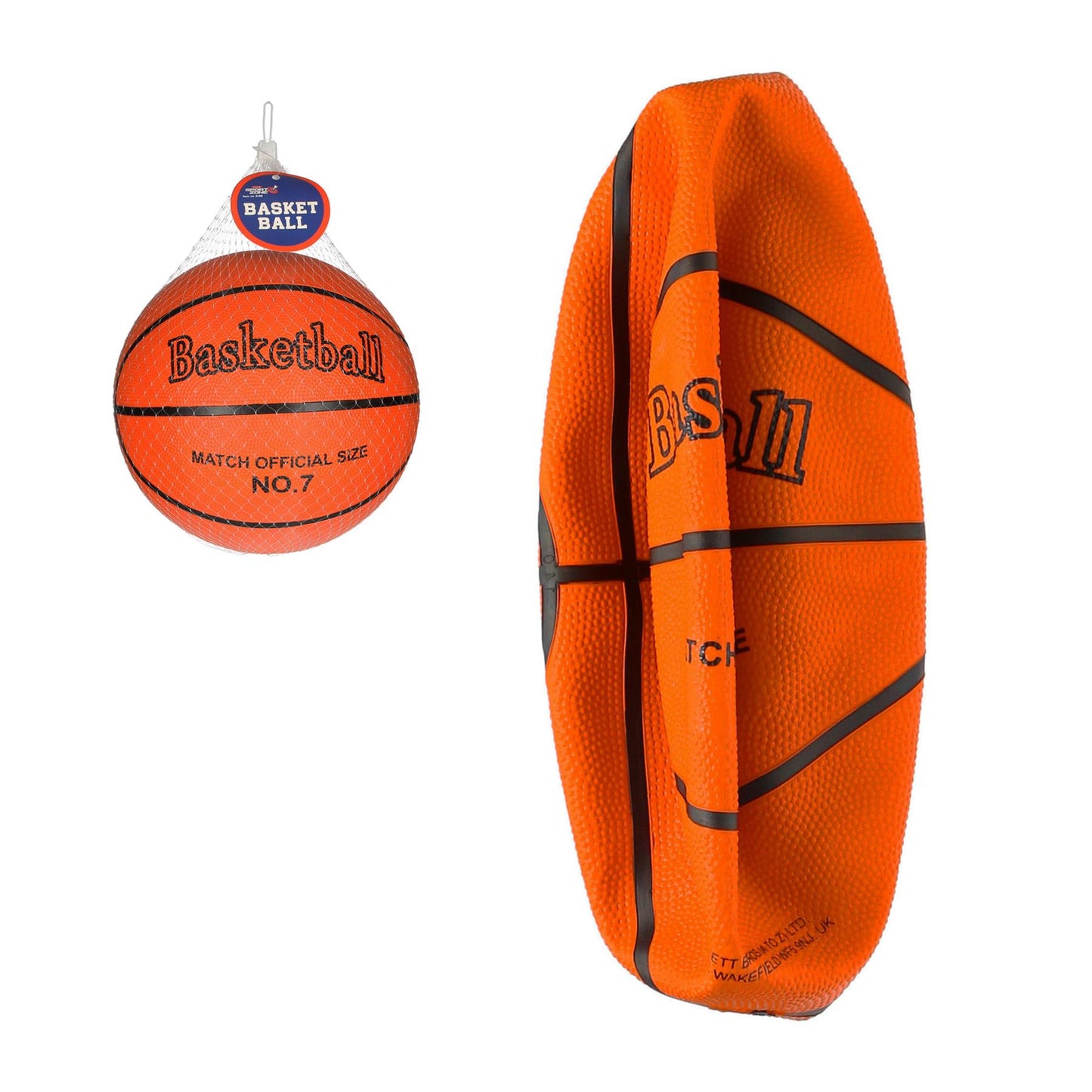 Basketball Durable Rubber High Bounce Pimpled Outdoor Size 7 Game Junior Adults