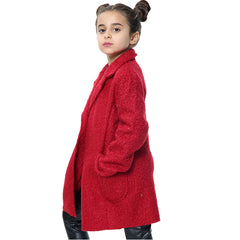 Kids Sherpa Coat Fleece Jacket Wool Girls Designer Teddy Jacket Age 5-13 yrs