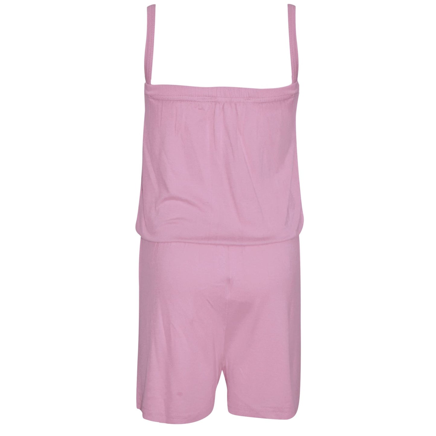 Kids Girls Plain Color Playsuit Trendy Summer All In One Jumpsuit New Age 5-13 Y