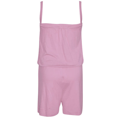 Kids Girls Plain Color Playsuit Trendy Summer All In One Jumpsuit New Age 5-13 Y