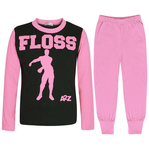 Kids Boys Girls Pyjamas Trendy Floss A2Z Print Xmas Loungewear Pjs Outfit Sets