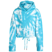 A2Z 4 Kids Tie Dye Blue Tracksuit Cropped Hoodie with Jogger Sweatpants Gym Sports Activewear Cord Set Girls Children Age 5-13 years