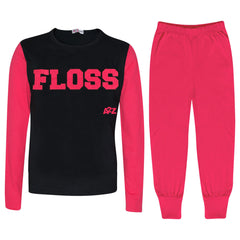 Kids Girls Boys Pyjamas Trendy Floss A2Z Print Comfort Loungewear Pjs Outfit Set