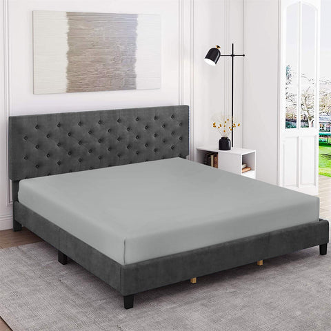 Easy Iron Percale Fitted Sheet Cotton Single Double King Super King Bed Sheet