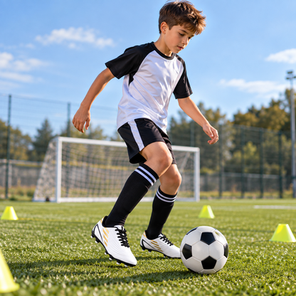 A2Z 4 Kids Boys Girls Football Boots Junior Soccer Cleats Moulded Stud Trainers