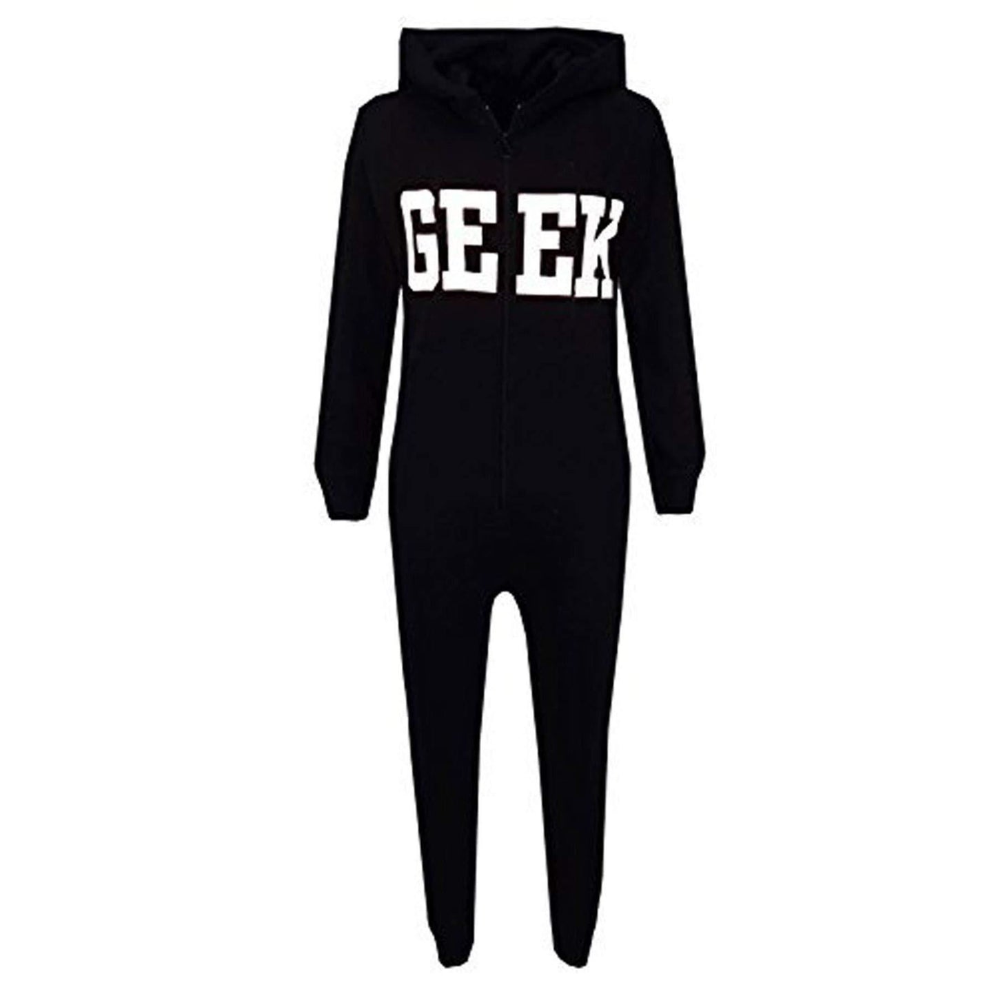 Kids Girls Boys GEEK Print A2Z Onesie One Piece Summer Jumpsuit PJ's 7-13 Years