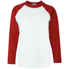 Kids Boys Girls T Shirts Plain Baseball Long Raglan Sleeves Sports Tees 2-13 Yrs