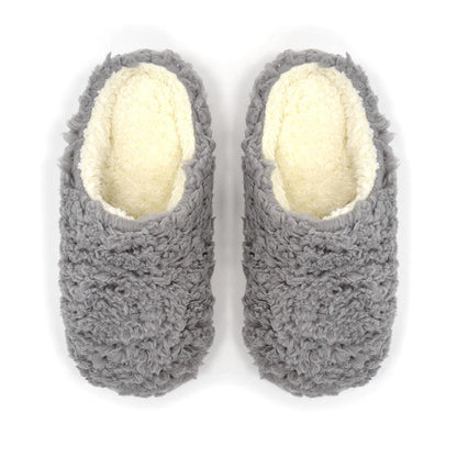 Women Slippers Winter Warm Teddy Fleece Upper Shoft Lining Non-Slip Mule Slipper