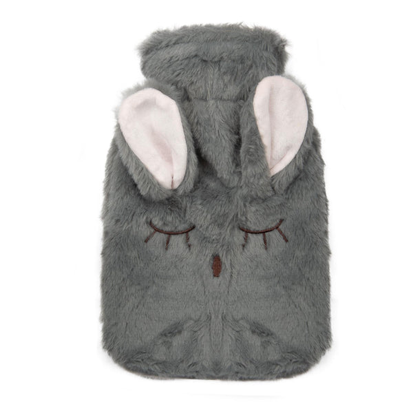 A2Z Hot Water Bottles 3D Animal Bunny 1 Liter Cosy Fleece Cover Heat Therapy