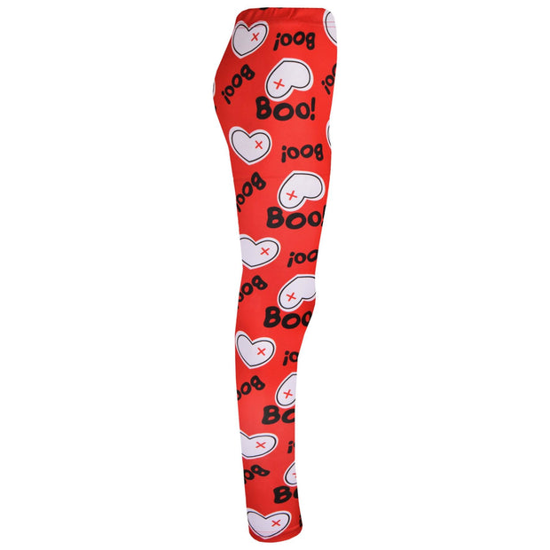 Girls Halloween Legging Spider Web Skull Print Leggings Fancy Costume 3-13 Years