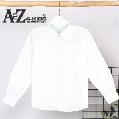 Kids Girls T Shirts Plain School Uniform Shirt Long Sleeves Soft Tank Top & Tees