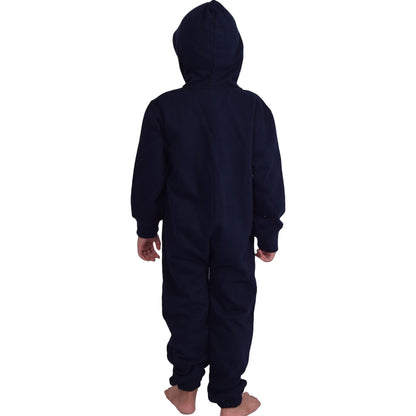 A2Z Onesie One Piece Kids Navy Pyjamas Sleepsuit Costume Girls & Boys 5-13 Years