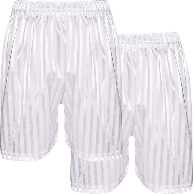 A2Z 4 Kids Shadow Stripe PE Shorts Pack of 2 Football Gym Shorts Age 2-13 Years