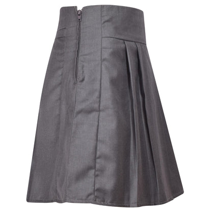 Kids Girls Plain School Uniform Pleated Skirt Elasticated Summer Skater Skirts