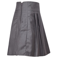 Kids Girls Plain School Uniform Pleated Skirt Elasticated Summer Skater Skirts