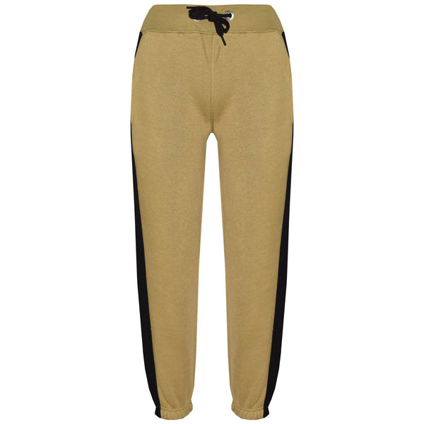 Kids Boys Girls Joggers Contrast Panel Jogging Pants  Casual Trousers 5-13 Years