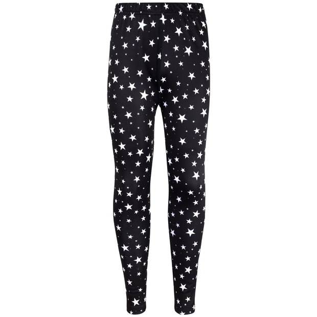 A2Z 4 Kids Girls Legging Stars Print Black Soft Comfortable Stretchy Party Fashion Legging Pants Age 5-6, 7-8, 9-10, 11-12 & 13 years - A2Z 4 Kids