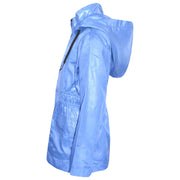 A2Z 4 Kids Unisex Raincoat Jackets Sky Blue Windbreaker Waterproof Parka Shower Resistant Hooded Raincoat Childrens Girls Boys Age 5 6 7 8 9 10 11 12 13 Years