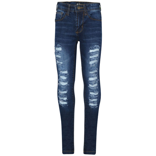 A2Z 4Kids Kids Ripped Jeans Comfort Stretch Jeans Cotton  Pants  Age 3-14 Years