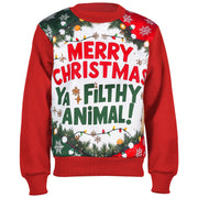 A2Z Mens Women Merry Christmas Ya Filthy Animal Jumper Hoodies Xmas Sweatshirts