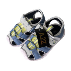 A2Z 4 Kids Boys Girls Sandals Slides Blue PU Upper Summer Beach Sports Open Toe