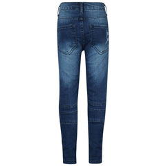 Kids Boys Stretchy Jeans Ripped Drape Panel Denim Pants Trousers New Age 5-13 Yr