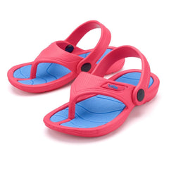 Kids Boys Slingback Flip Flops Pool Sandals Thong Strap Beach Sports Sliders
