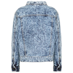 Kids Trendy Denim Jacket Jeans Blue Tie Dye Coat for Girls Age 3-13 Years