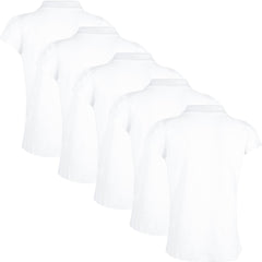 Kids Girls T Shirts Plain Polo Summer Fashion Soft Feel Tank Top 3-13 Yrs