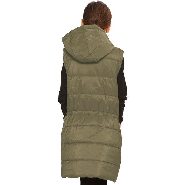Kids Girls Fashion Oversized Gilet Long Line Jacket Long Sleeveless Coat 7-13 Yr