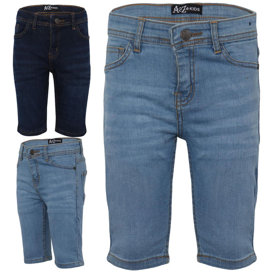 A2Z 4 Kids Boys  Shorts Comfort Stretch Skinny Jeans  Trendy Summer  5-13 Years