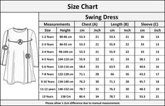 A2Z 4 Kids® Girls Xmas Dress Kids Santa Claus Gifts & Stars Print Christmass Dresses With A Free Xmas Badge New Age 2 3 4 5 6 7 8 9 10 11 12 13 Years