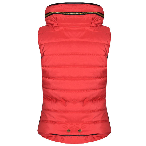 A2Z 4 Kids Kids Girls Boys Designer's Red Sleeveless Hooded Padded Quilted Puffer Bubble Gilet Bodywarmer Jackets 5-13 Years