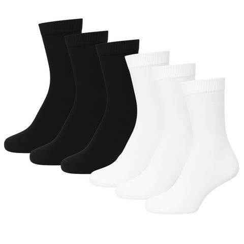 Plain Mens Cotton Socks 6 Pack Luxurious Soft Comfortable Casual Socks For Men