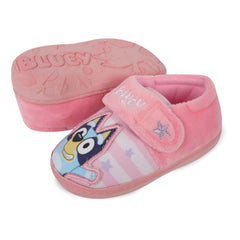 Kids Girls Bluey Slippers Official Licensed Character Footwear with Embroidered