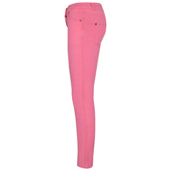 Kids Skinny Jeans Girls Stretchy Jeggings Fit Pants Coloured Trousers 5-13 Years