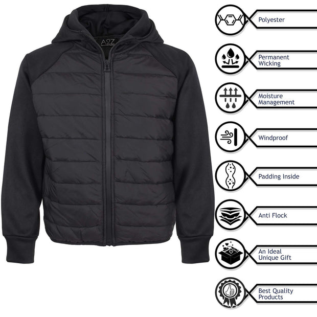 A2Z Kids Boys Fashion Padded Casual Bubble Coat School Jacket Age 5 6 7 8 9 10 11 12 13 Years