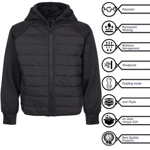 A2Z Kids Boys Fashion Padded Casual Bubble Coat School Jacket Age 5 6 7 8 9 10 11 12 13 Years