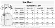 Kids Girls Summer Dress Casual Ruffle Party Dress Age 2-14